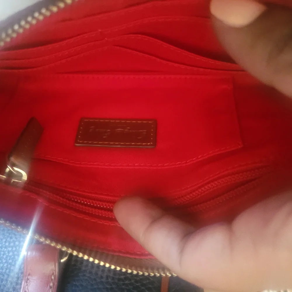 Dooney & Bourke Navy, Brown Leather Handbag Set - Picture 8 of 16